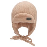 Medkirčio tipo kepurė su pašiltinimu  Mezginys Švelni kreminė 935 1