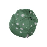 Dviguba vaikiška kepurė su pašiltinimu "Žvaigždės" žalia