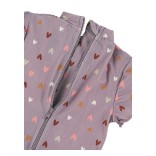 Vientisas maudymosi kostiumėlis mergaitėms Širdelės  Švelniai violetinė 600 3