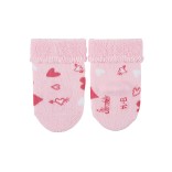 Frotinės kojinės kūdikiams Braškė, 3 poros Skaisti balta 500 4