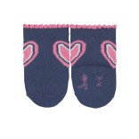Plonos kojinės kūdikiams Širdelės, 3 poros Skaisti balta 500 4