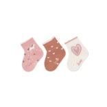 Plonos kojinės kūdikiams Širdelės, 3 poros Skaisti balta 500 1