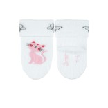 Plonos kojinės kūdikiams Pelytė, 3 poros Skaisti balta 500 2