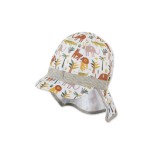 Vaikiška vasarinė kepurė su snapeliu ir kaklo apsauga "Zoo" 1