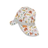 Vaikiška vasarinė kepurė su snapeliu ir kaklo apsauga "Zoo" 2