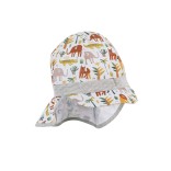 Vaikiška vasarinė kepurė su snapeliu ir kaklo apsauga "Zoo" 4