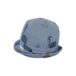  	Vasarinė kepurė vaikams - panama, muslino medžiaga "Dino" 2