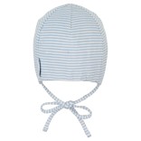 Vienguba trikotažinė kepurė kūdikiams Dryžuota Šviesiai mėlyna 318 2