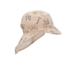 Vaikiška kepurė su snapeliu ir kaklo apsauga "Smėlinė"3