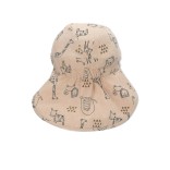 Vaikiška kepurė su snapeliu ir kaklo apsauga "Smėlinė"4