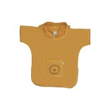 Pončas - marškinėliai  vaikams, muslino medžiagos LIO Garstyčių geltona 975 2