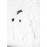 Kepurė kūdikiams ir vaikams Meškiukas Teddy, su pašiltinimu ir raišteliais Balta 908 5