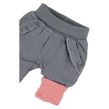 Kelnės mergaitėms Pilkos velvetinės 68-92cm., augančios su vaiku Agato pilka 566 3