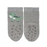 Frotinės ropojimo kojinės vaikams T-REX, 2 poros (18-22 dydžiai) Sidabrinė pilka 545 2