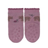 Frotinės ropojimo kojinės vaikams Meškutė, 2 poros (18-22 dydžiai) Švelniai violetinė 600 2