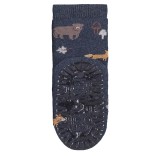 Neslystančios frotinės kojinės vaikams guminiu paduku Miškas, SOFT (18-28 dydžiai) Jūros mėlis 306 3