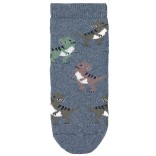 Neslystančios frotinės kojinės vaikams guminiu paduku T-REX, SOFT (18-28 dydžiai) Pastelinė mėlyna 386 2