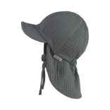 Vienspalvė vaiki&scaron;ka kepurė su kaklo apsauga nuo saulės Samanų žalia 275 3