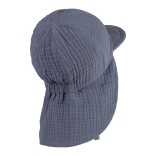 Vienspalvė vaiki&scaron;ka kepurė su kaklo apsauga nuo saulės &Scaron;viesiai mėlyna 318 2