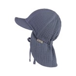 Vienspalvė vaiki&scaron;ka kepurė su kaklo apsauga nuo saulės &Scaron;viesiai mėlyna 318 3