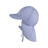 Vasarinė kepurė vaikams Mėlyna linija, su kaklo apsauga ir raištukais Melsva 323 3