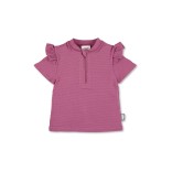 Maudymosi marškinėliai mergaitėms, trumpomis rankovėmis Burbuliukai ( 80-116 dydžiai) Bordo 797 1