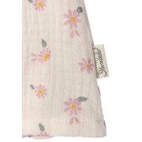 Marškinėliai ir šortukai mergaitėms Gėlytės 56-86cm., muslino medž. Balta 908 6