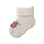 Kojinės kūdikiams dovanų dėžutėje Boružėlė, frotinės, 3 poros (0-4 mėn.) Skaisti balta 500 3