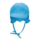 Vasarinė kepurė kūdikiams su mini kaklo apsauga ir raišteliais One colour 399 2