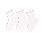 Plonos bambuko pluo&scaron;to kojinės vaikams, 3 poros (18-34 dydžiai) Skaisti balta 500 1