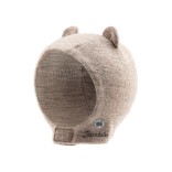 Kepurė - &scaron;almukas kūdikiams, merino vilnos Pilka 542 1
