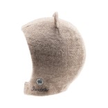 Kepurė - &scaron;almukas kūdikiams, merino vilnos Pilka 542 3