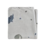 Vaiki&scaron;kas pledas Dino Rexi, pliu&scaron;inis 75x100cm. &Scaron;viesiai mėlyna 318 1