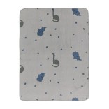 Vaiki&scaron;kas pledas Dino Rexi, pliu&scaron;inis 75x100cm. &Scaron;viesiai mėlyna 318 4