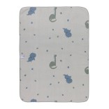 Vaiki&scaron;kas pledas Dino Rexi, pliu&scaron;inis 75x100cm. &Scaron;viesiai mėlyna 318 5