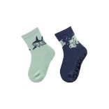 Kojinės vaikams neslystančiu paduku Begemotas, ABS, 2 poros (18-28 dydžiai) Mėta 201 2