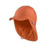 Vasarinė kepurė vaikams su kaklo apsauga ir raišteliais One colour Ruda 865 1