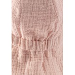 Vienspalvė vaiki&scaron;ka kepurė su kaklo apsauga nuo saulės Rožinė pudra 738 3