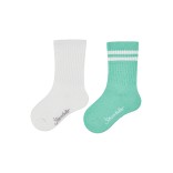 Ilgos vaiki&scaron;kos kojinės COOLMAX&reg;, 2 poros (18-34 dydžiai) Bly&scaron;kiai žalia 249 1