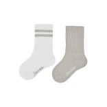 Ilgos vaiki&scaron;kos kojinės COOLMAX&reg;, 2 poros (18-34 dydžiai) Sidabrinė pilka 545 1