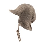 Vasarinė vaiki&scaron;ka kepurėlė &bdquo;Tekstūra&ldquo; su rai&scaron;teliais ir apsauga nuo saulės Pilk&scaron;vai smėlinė 931 3