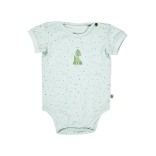 Smėlinukas trumpomis rankovėmis Dino 56-86 cm. Pastelinė turkio melsva 400 1