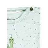 Smėlinukas trumpomis rankovėmis Dino 56-86 cm. Pastelinė turkio melsva 400 3