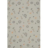 Vaikiška UV 50+ antklodė Safari, su HYDROCOOL® pamušalu, 70x100 cm. Kreminė žalia 502 4