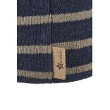 Vienguba beanie kepurė vaikams Dryžiai Tamsiai mėlyna 300 4