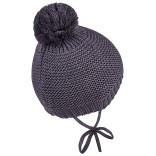 Megzta beanie kepurė kūdikiams Vienspalvė Tamsiai mėlyna 300 2