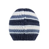 Megzta beanie kepurė kūdikiams ir vaikams Dryžuota Jūros mėlis 306 2