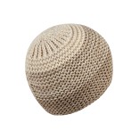 Megzta beanie kepurė vaikams Spalvota Švelni kreminė 935 3