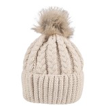 Megzta vaikiška beanie kepurė su bumbulu Capucino 921 4