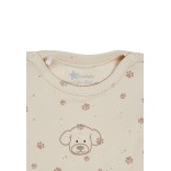 Smėlinukas trumpomis rankovėmis Lucky 50-86 cm. Kreminė 904 4